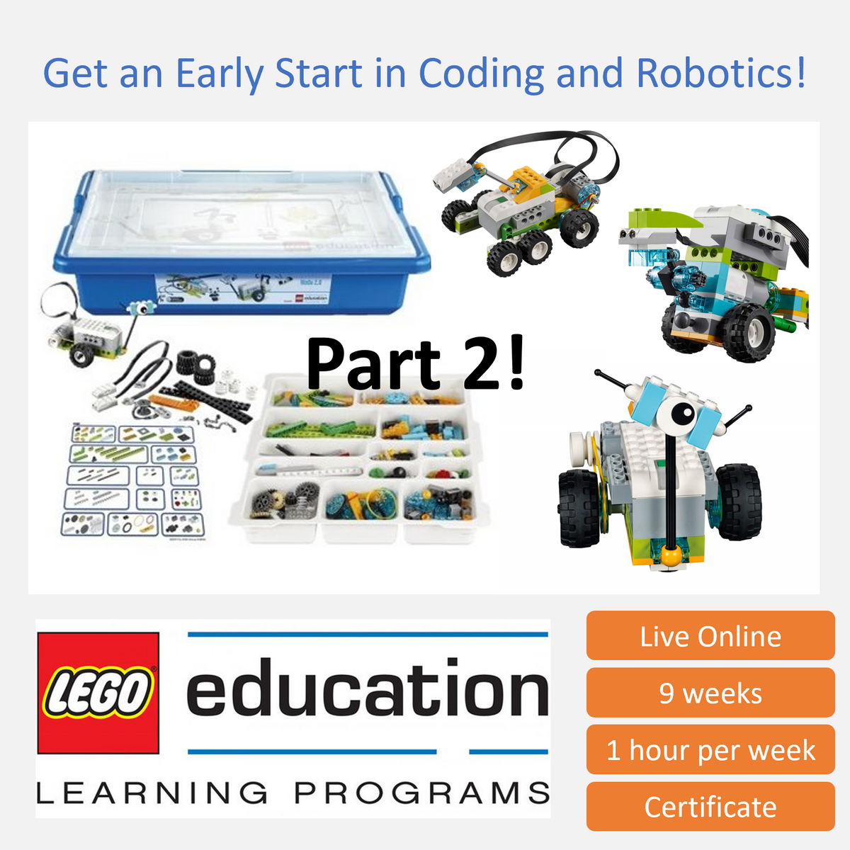 Stem And Robotics With Lego 102: Beginner – Live Kaizen Coding And Robotics