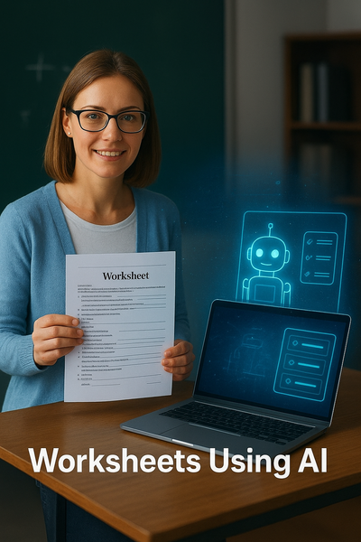 Worksheets using AI
